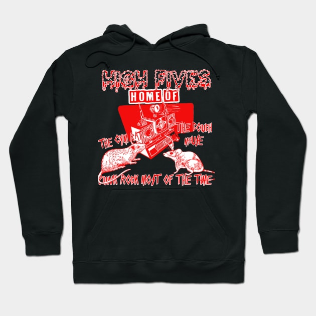 Gym Rat And Couch Mouse Hoodie by HighFivesPunkRockPodcast